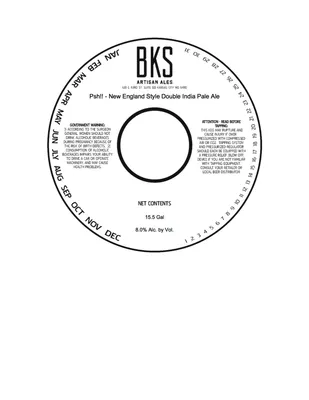 Psh!! - New England Style Double India Pale Ale label
