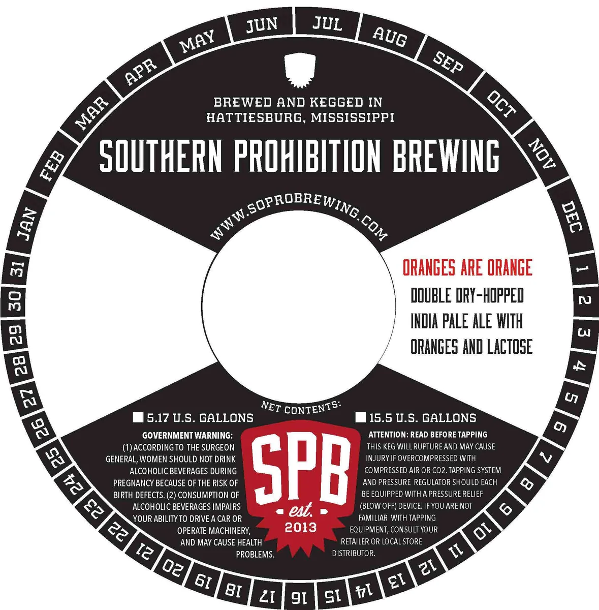 Oranges Are Orange — full label as filed with TTB