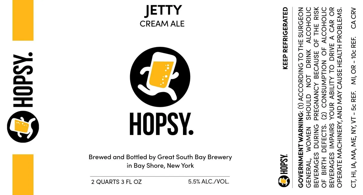 Jetty Cream Ale label