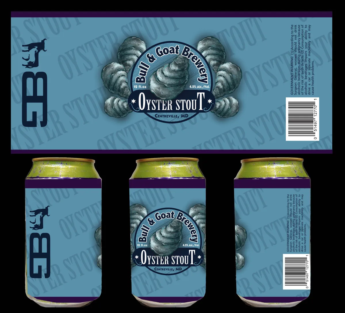 Oyster Stout — full label as filed with TTB