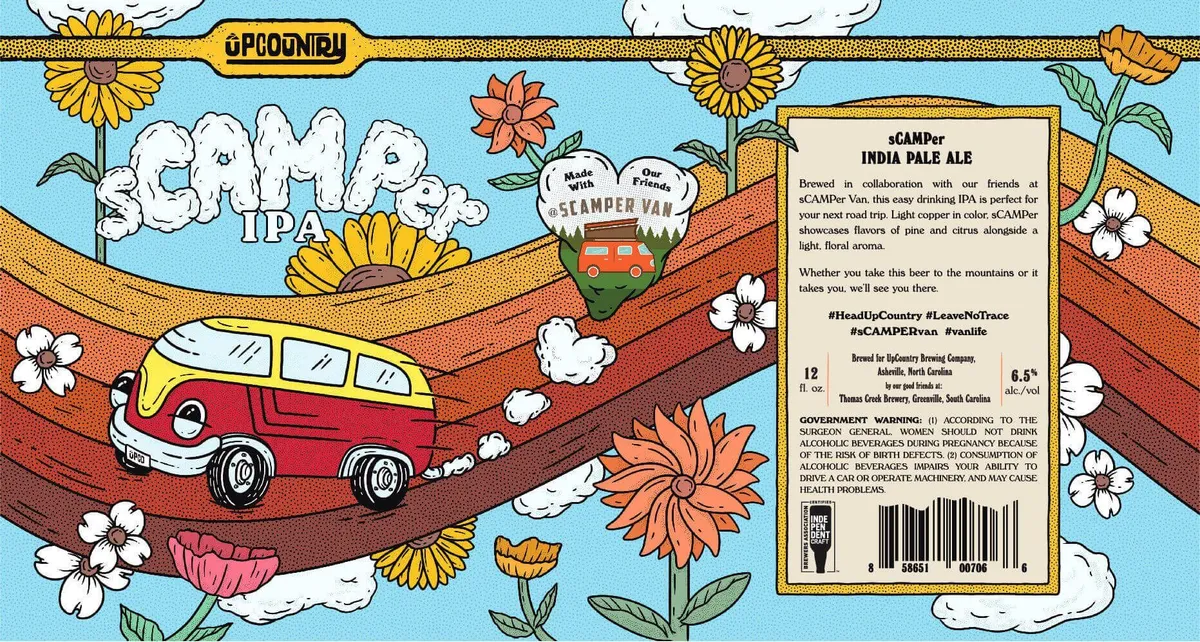 sCAMPer IPA — full label as filed with TTB
