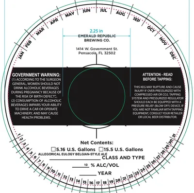 Allegorical Eulogy label