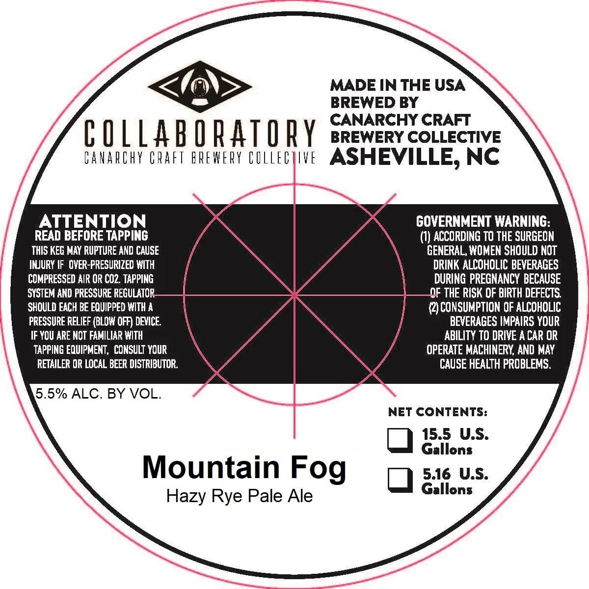 Mountain Fog — full label as filed with TTB
