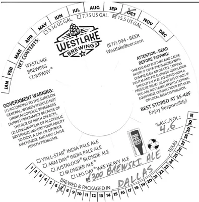 300 Brewski Ale label