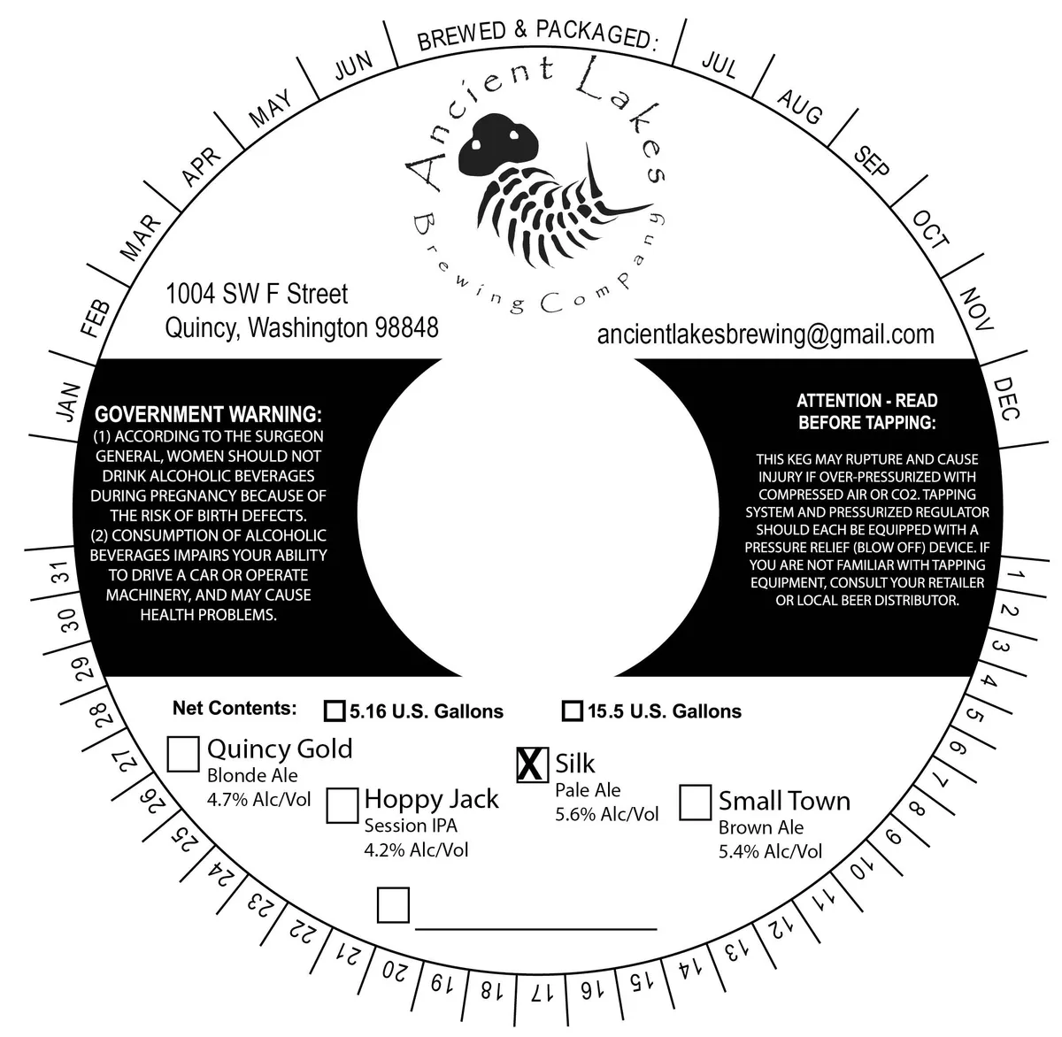 Silk — full label as filed with TTB