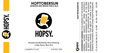 Hoptobersun label