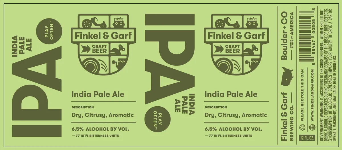 India Pale Ale — full label as filed with TTB