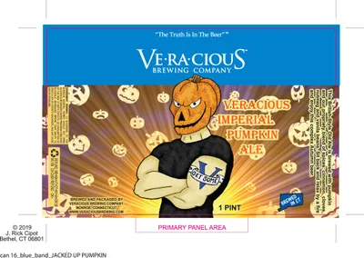 Veracious Imperial Pumpkin Ale label