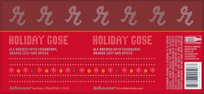 Holiday Gose label