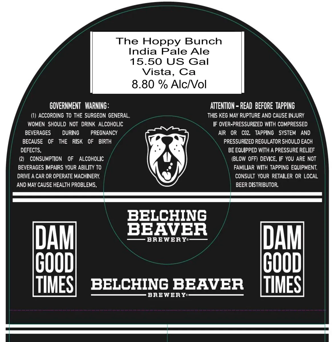 The Hoppy Bunch — full label as filed with TTB