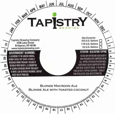 Blonde Macroon Ale label