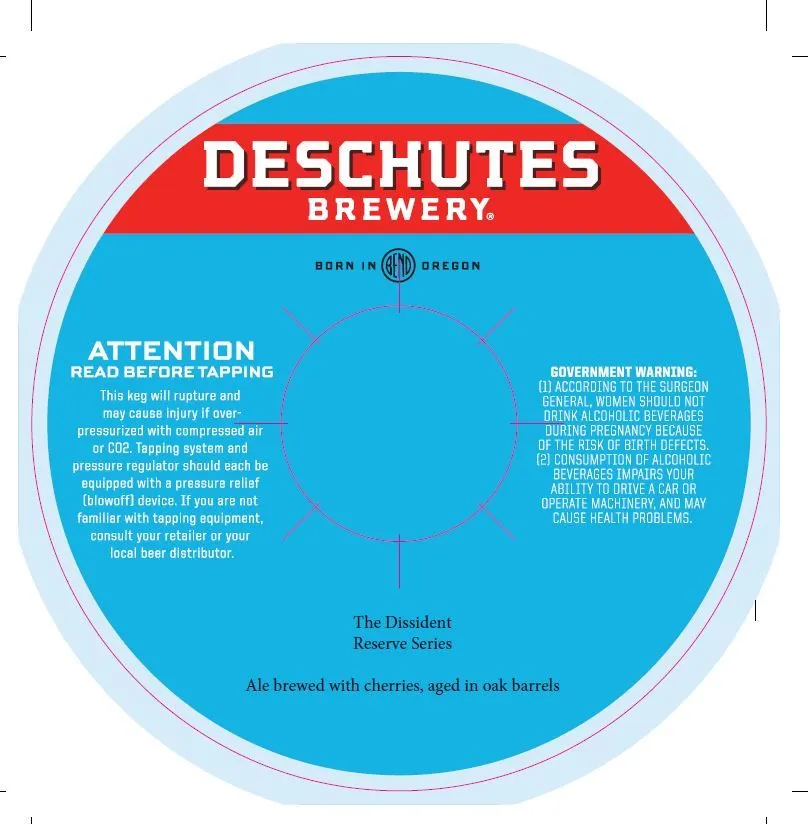 The Dissident — full label as filed with TTB
