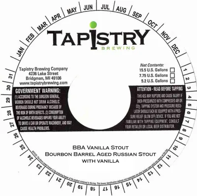 BBA Vanilla Stout label