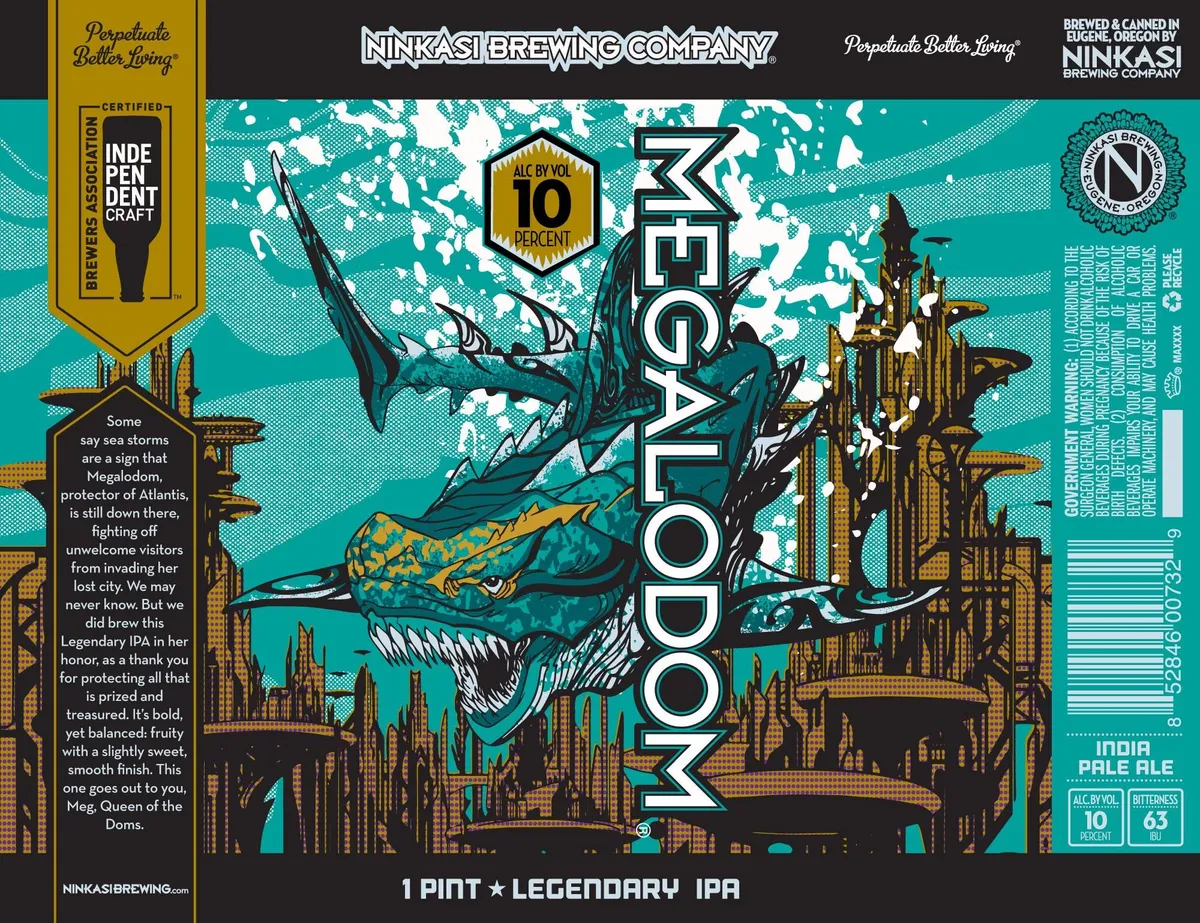 Megalodom — full label as filed with TTB