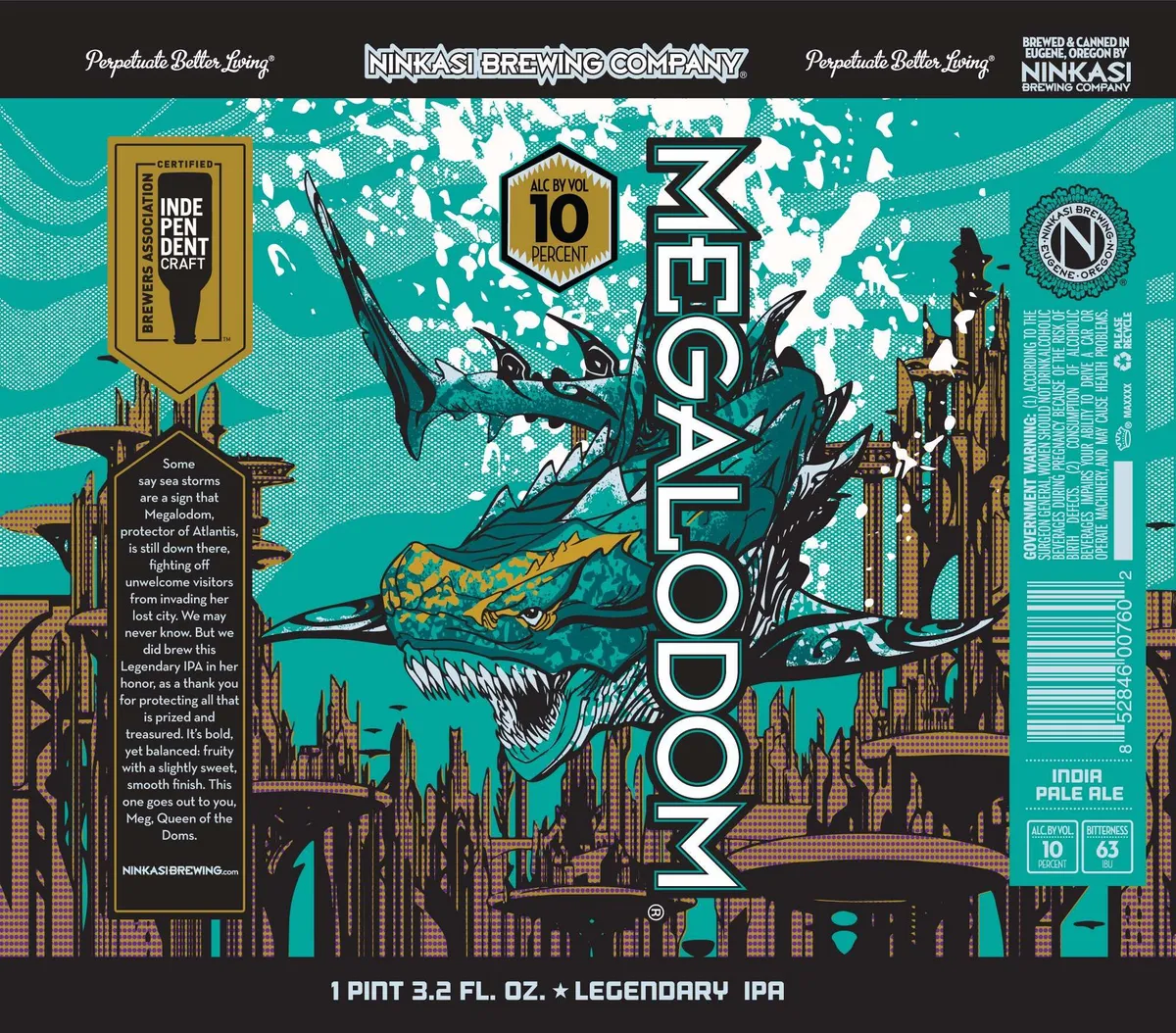 Megalodom — full label as filed with TTB