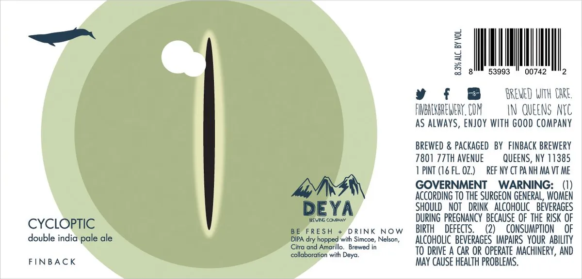 Cycloptic — full label as filed with TTB