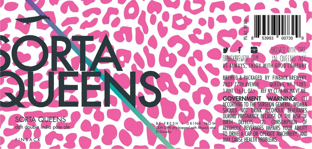 Sorta Queens — full label as filed with TTB