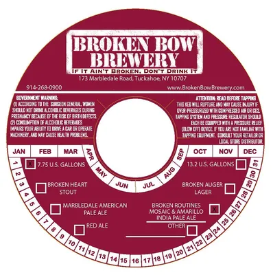 Broken Routines Mosaic & Amarillo label