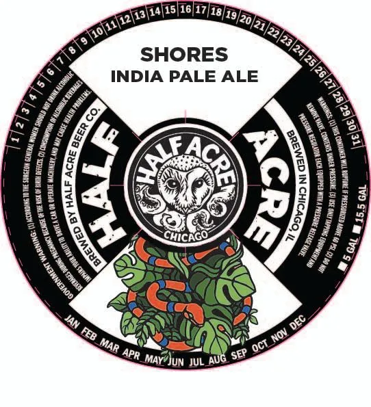 Shores — full label as filed with TTB