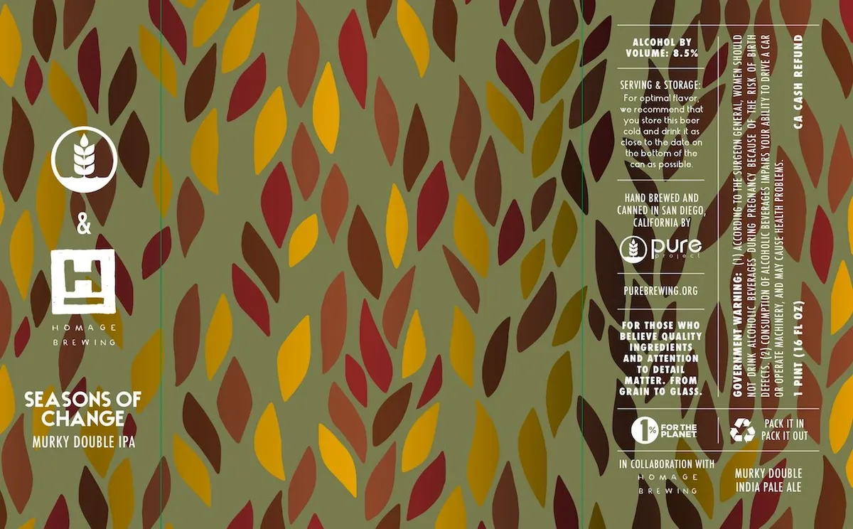 Seasons of Change — full label as filed with TTB