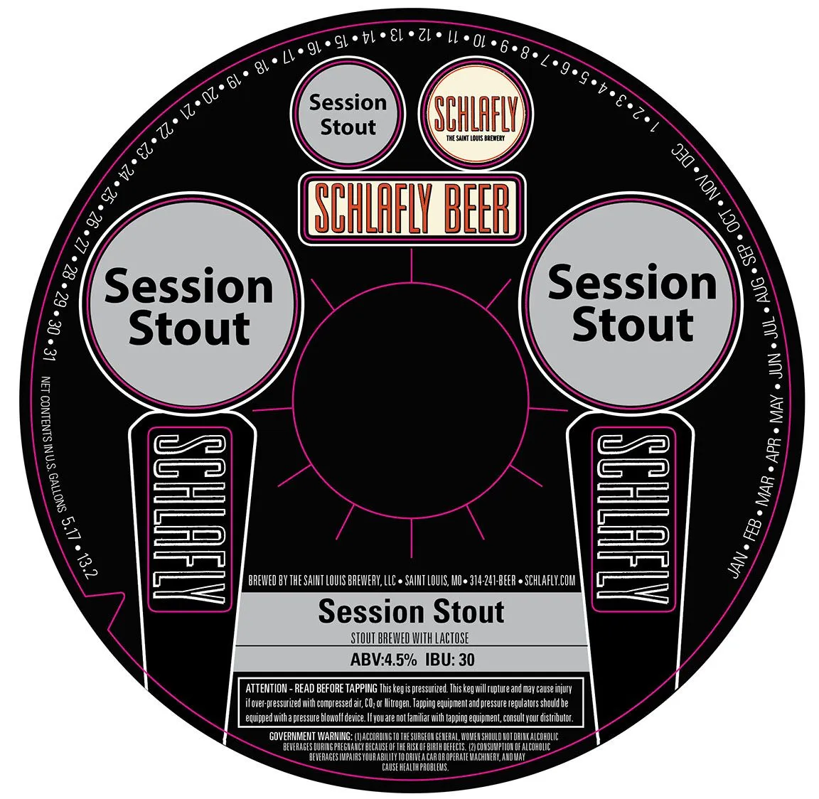 Session Stout — full label as filed with TTB