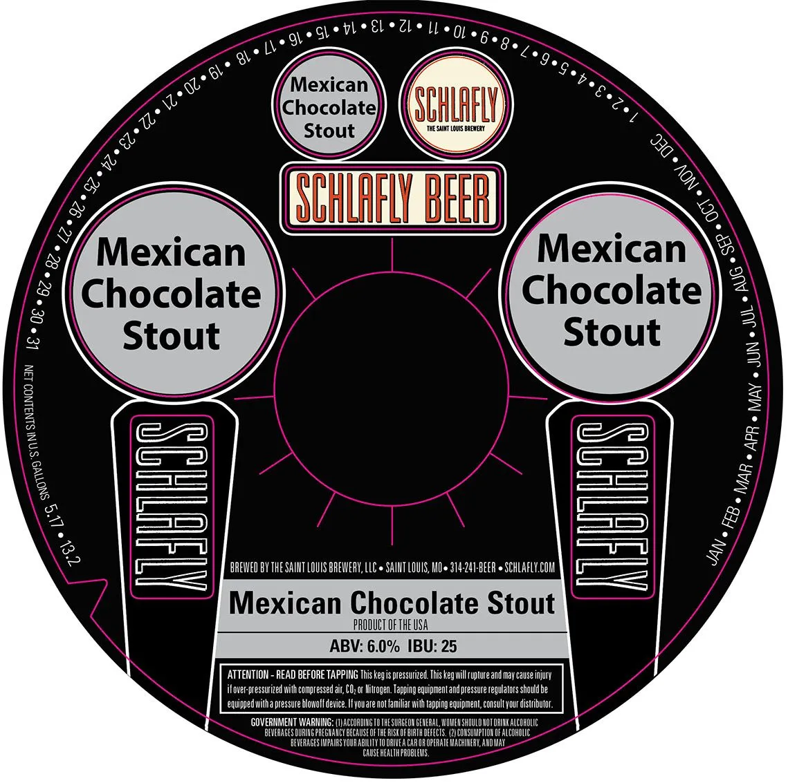 Mexican Chocolate Stout — full label as filed with TTB