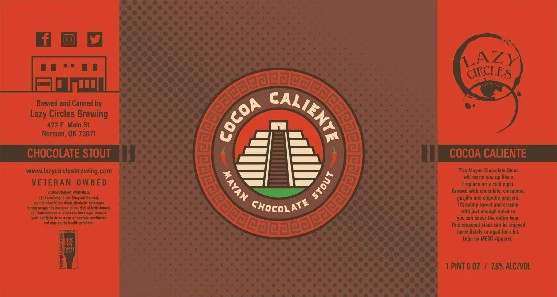 Cocoa Caliente — full label as filed with TTB