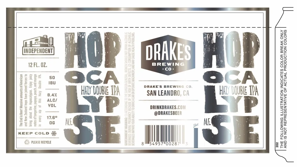 Hopocalypse — full label as filed with TTB