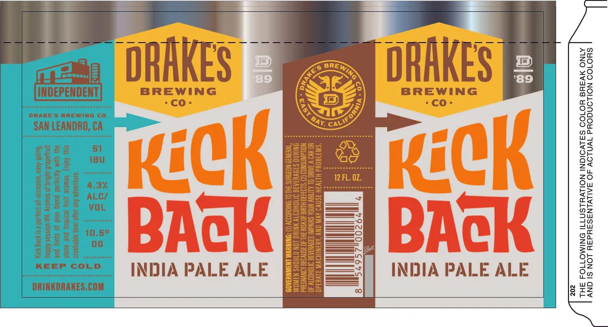 Kick Back — full label as filed with TTB