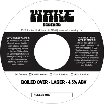 Boiled Over label