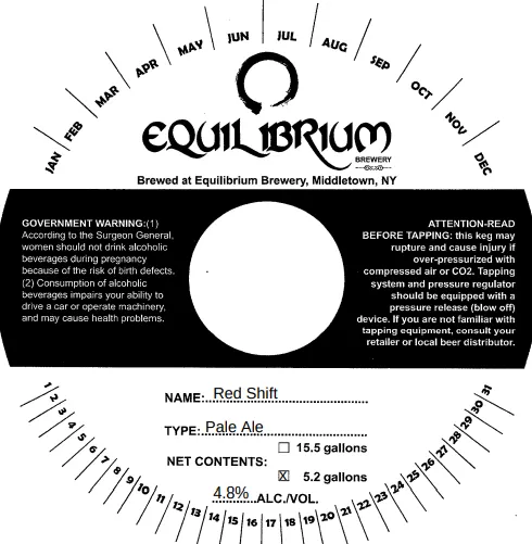 Red Shift — full label as filed with TTB