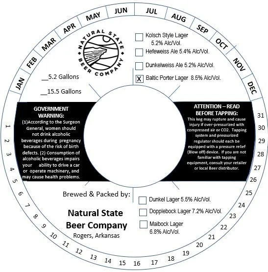 Baltic Porter Lager — full label as filed with TTB