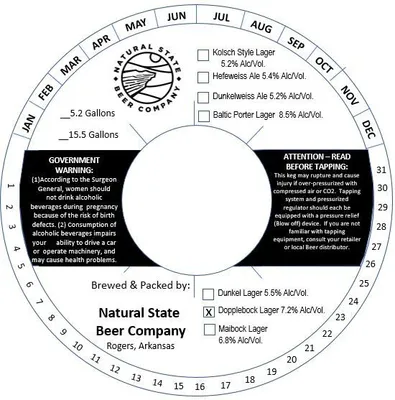 Doppelbock Lager label