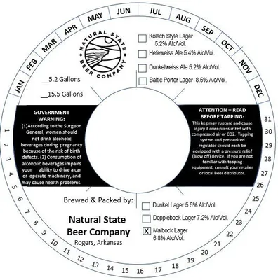 Maibock Lager label