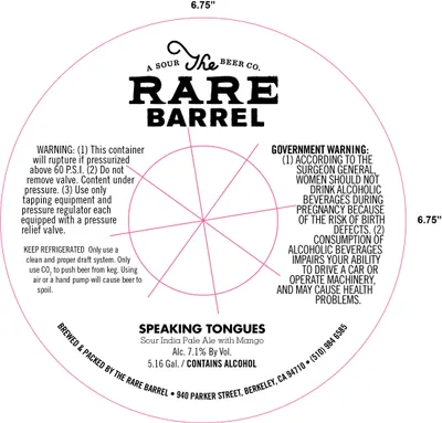 Speaking Tongues label