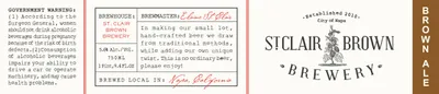 St. Clair Brown label