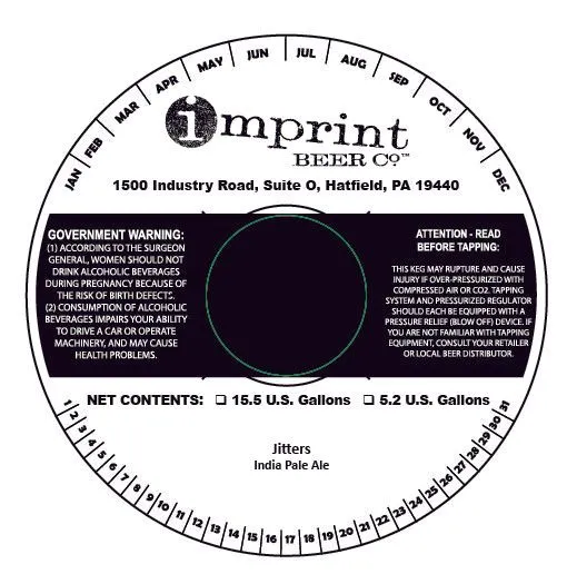 Jitters — full label as filed with TTB