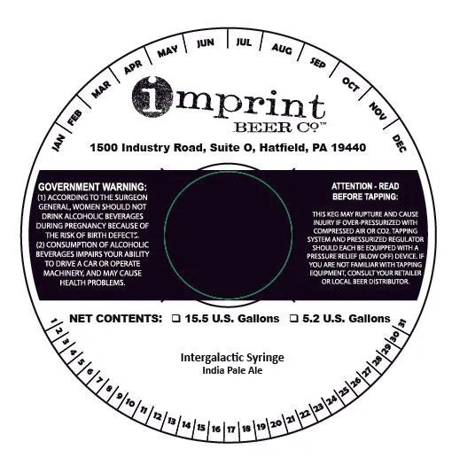 Intergalactic Syringe — full label as filed with TTB