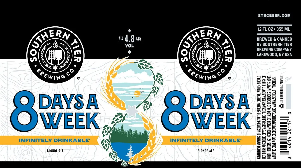 8 Days A Week — full label as filed with TTB