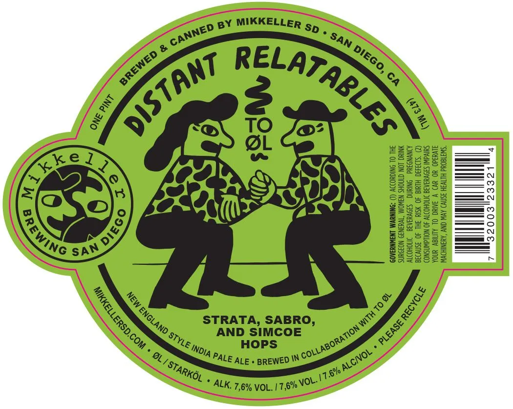 Distant Relatables — full label as filed with TTB