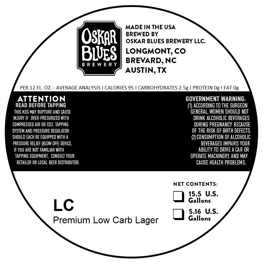 LC — full label as filed with TTB