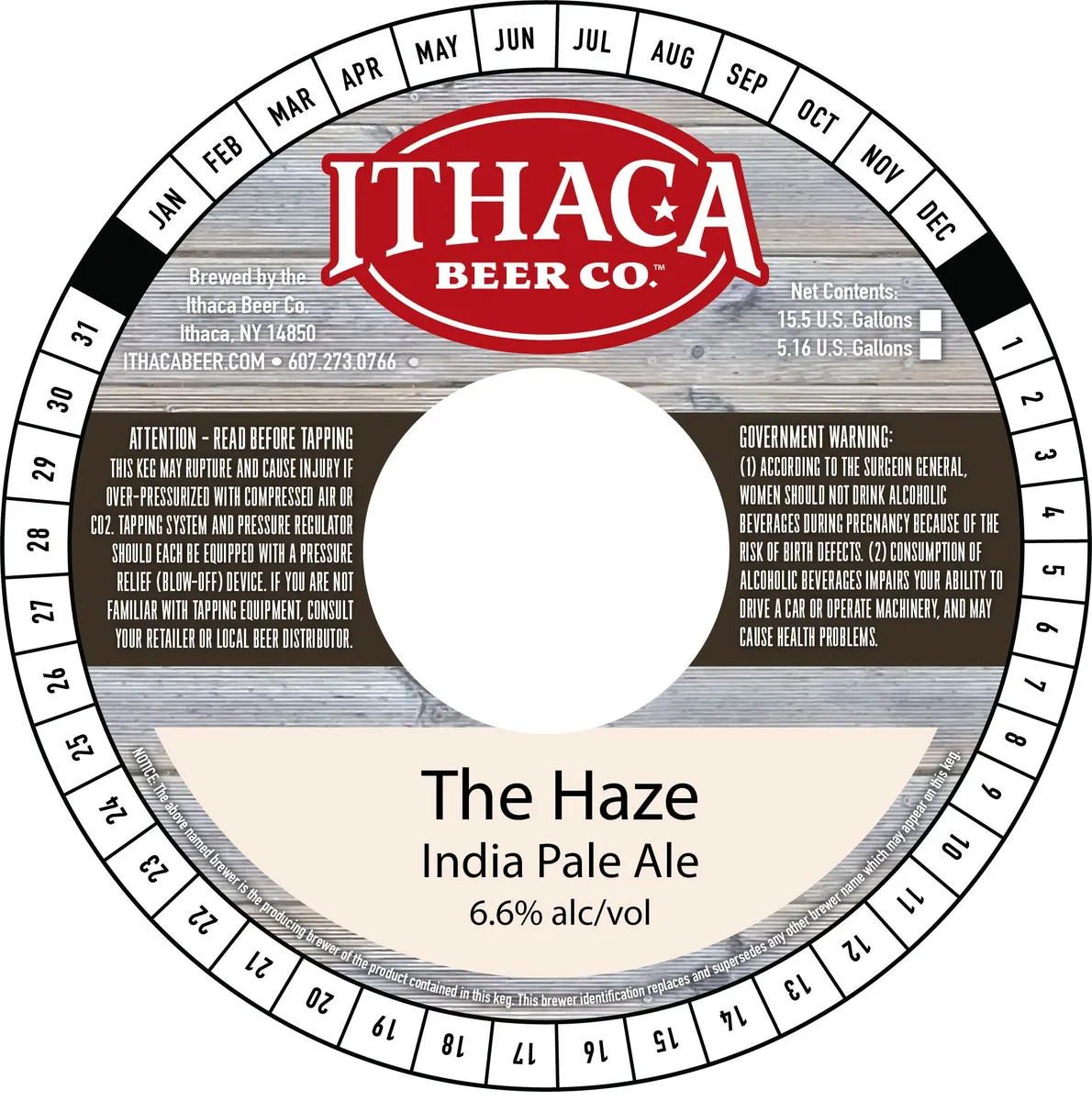 The Haze — full label as filed with TTB