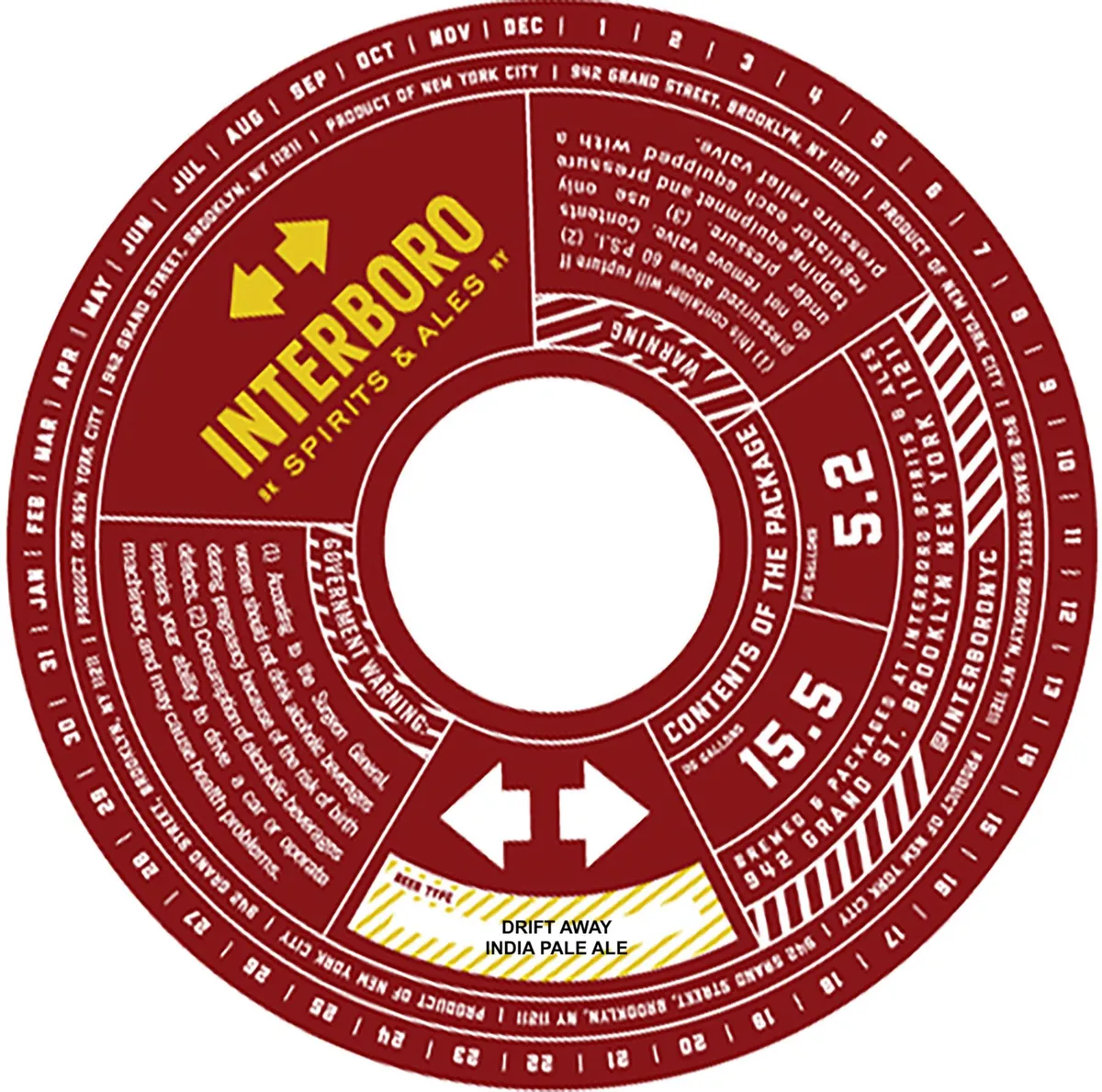 Drift Away — full label as filed with TTB