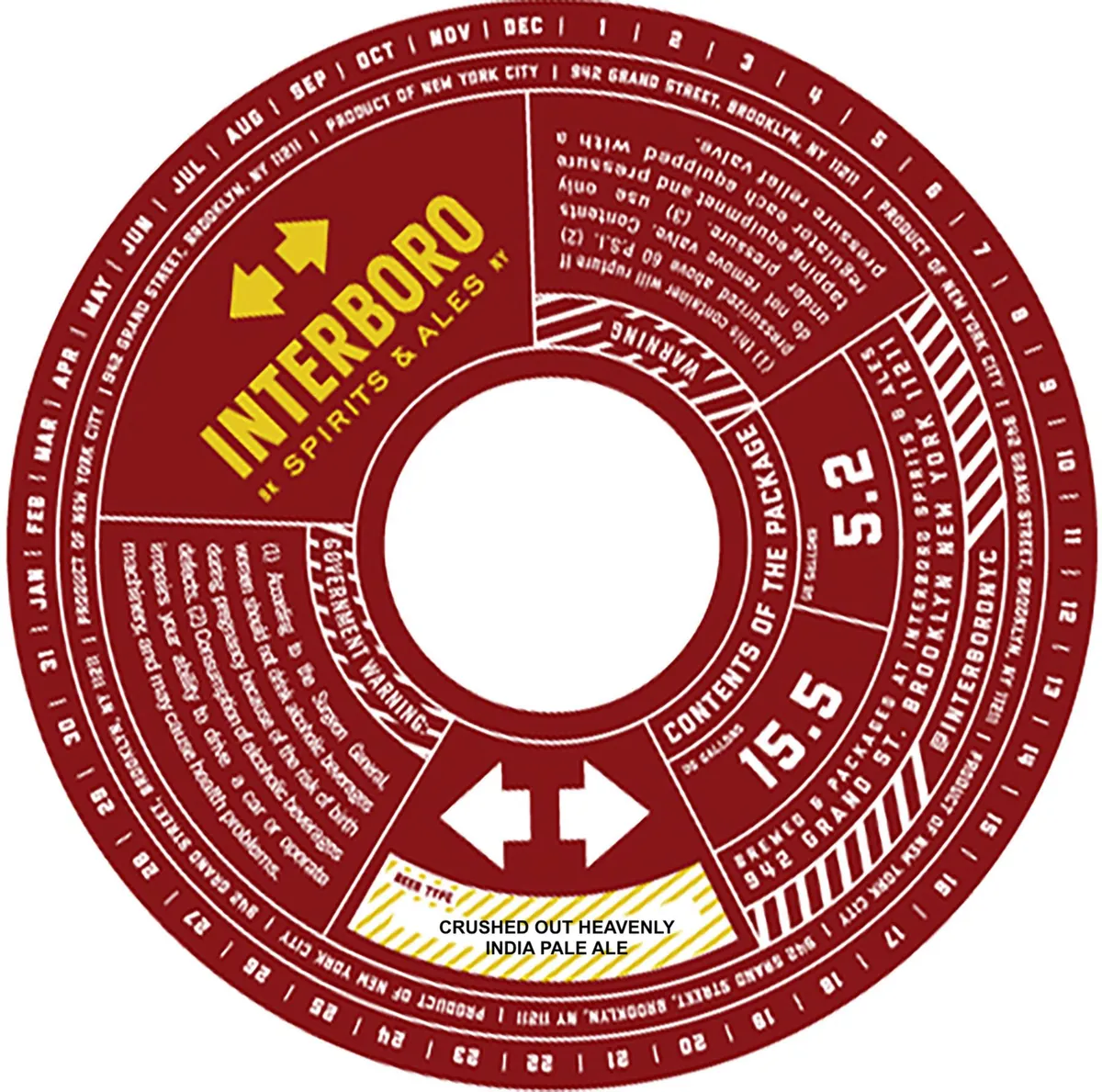 Crushed Out Heavenly — full label as filed with TTB