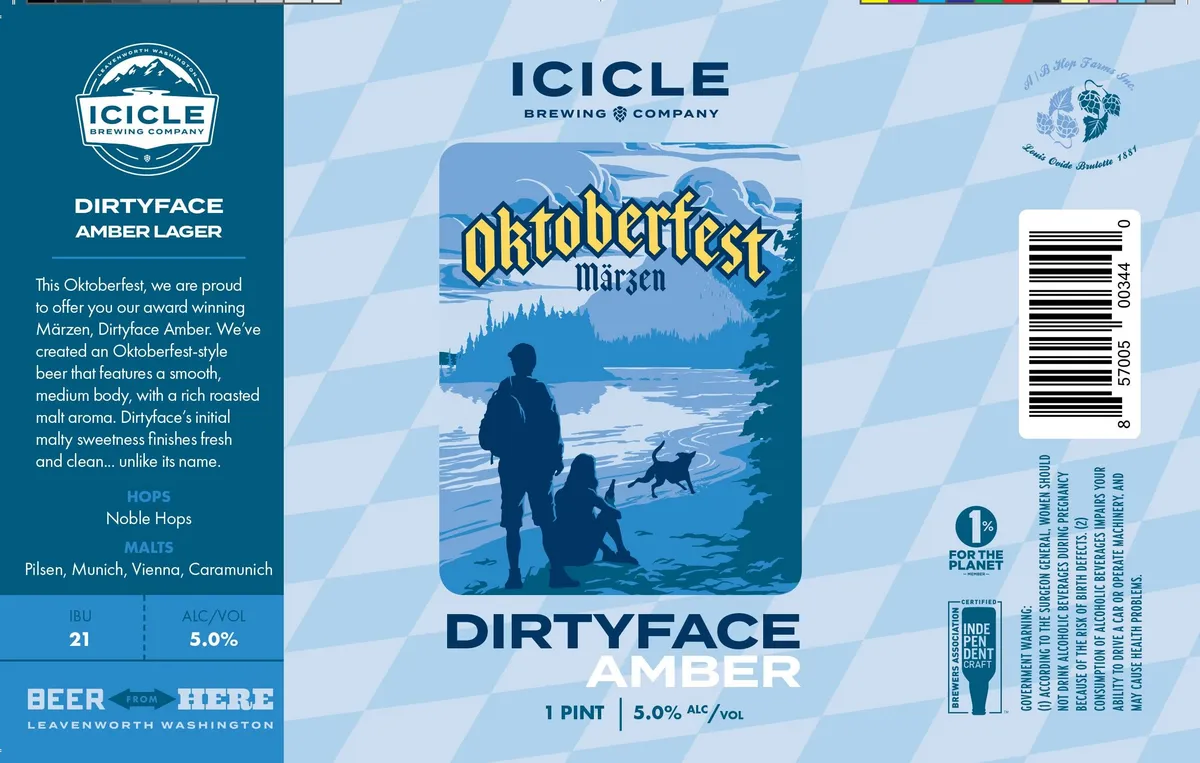 Dirtyface Amber — full label as filed with TTB
