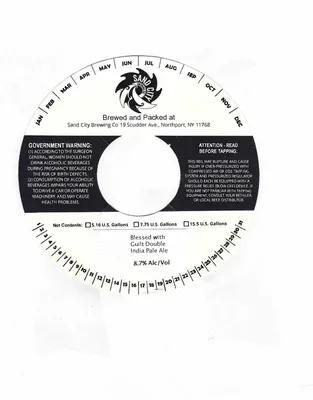 Blessed with Guilt Double India Pale Ale label