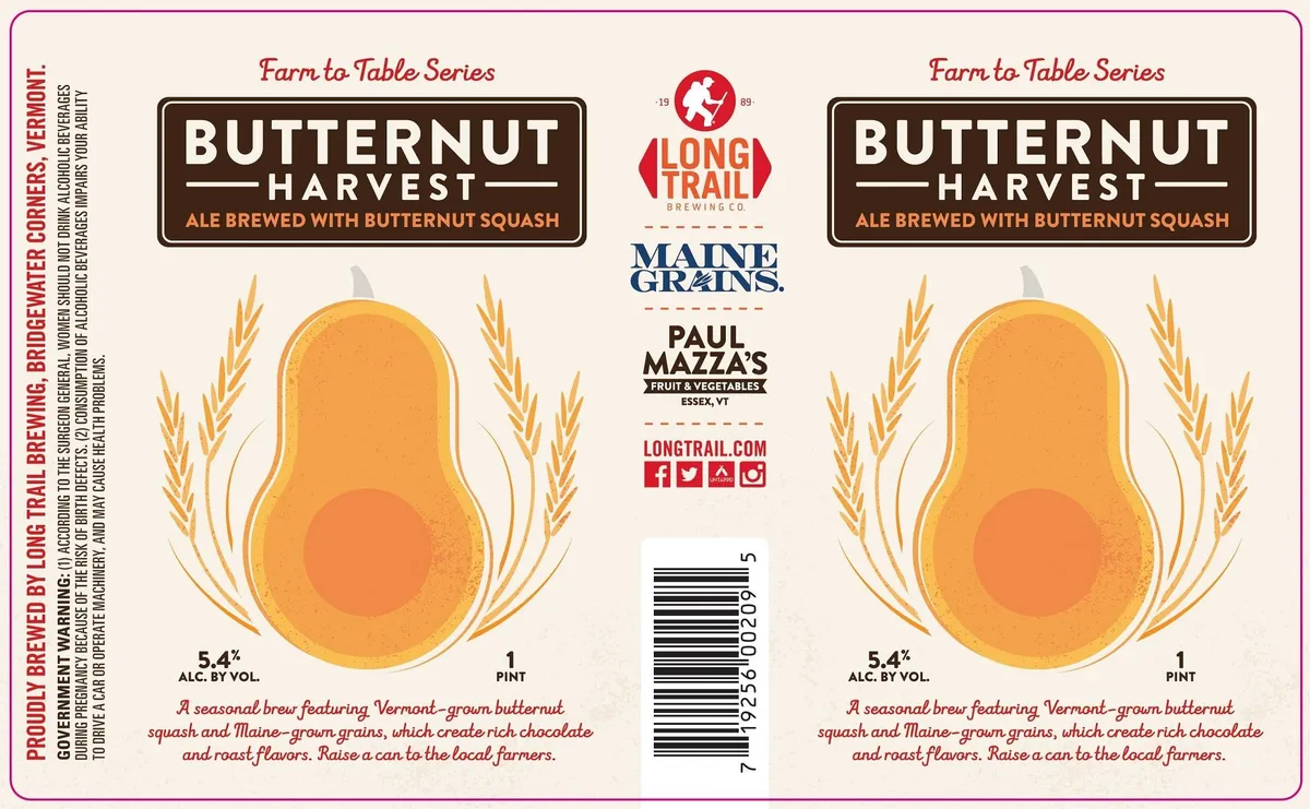 Butternut Harvest label