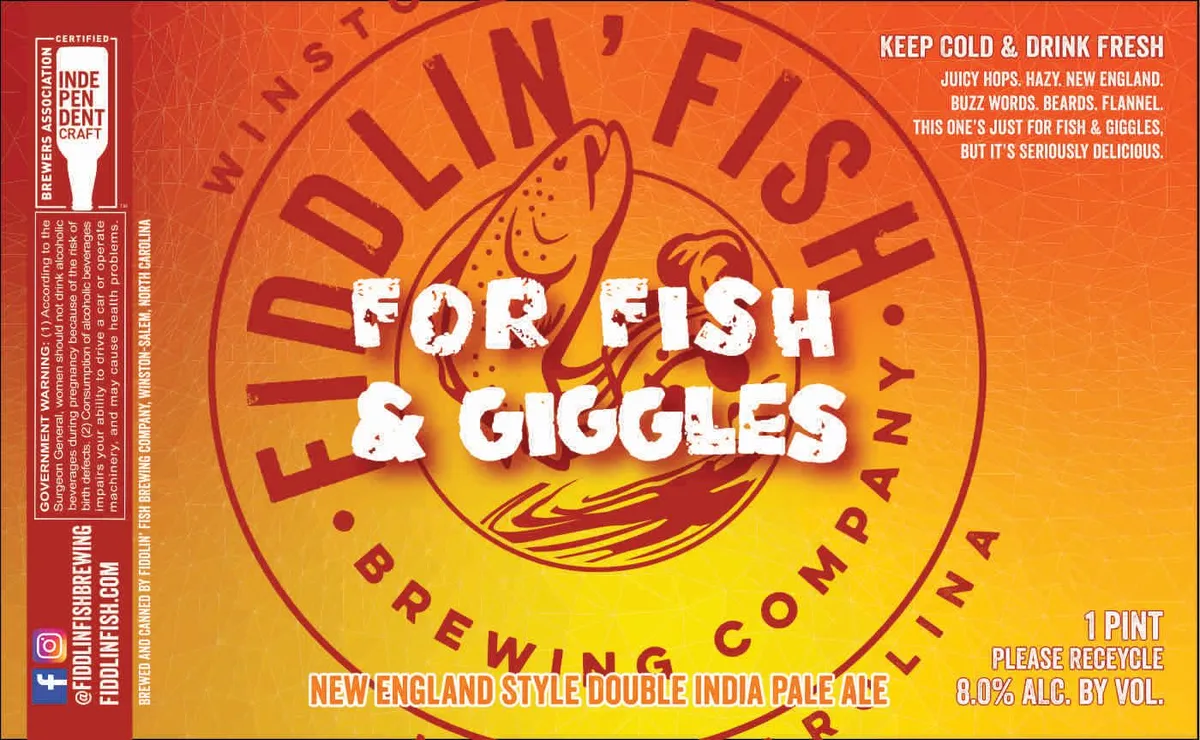 For Fish & Giggles — full label as filed with TTB
