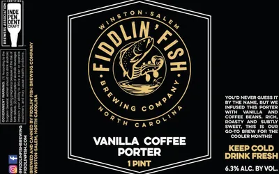 Vanilla Coffee Porter label