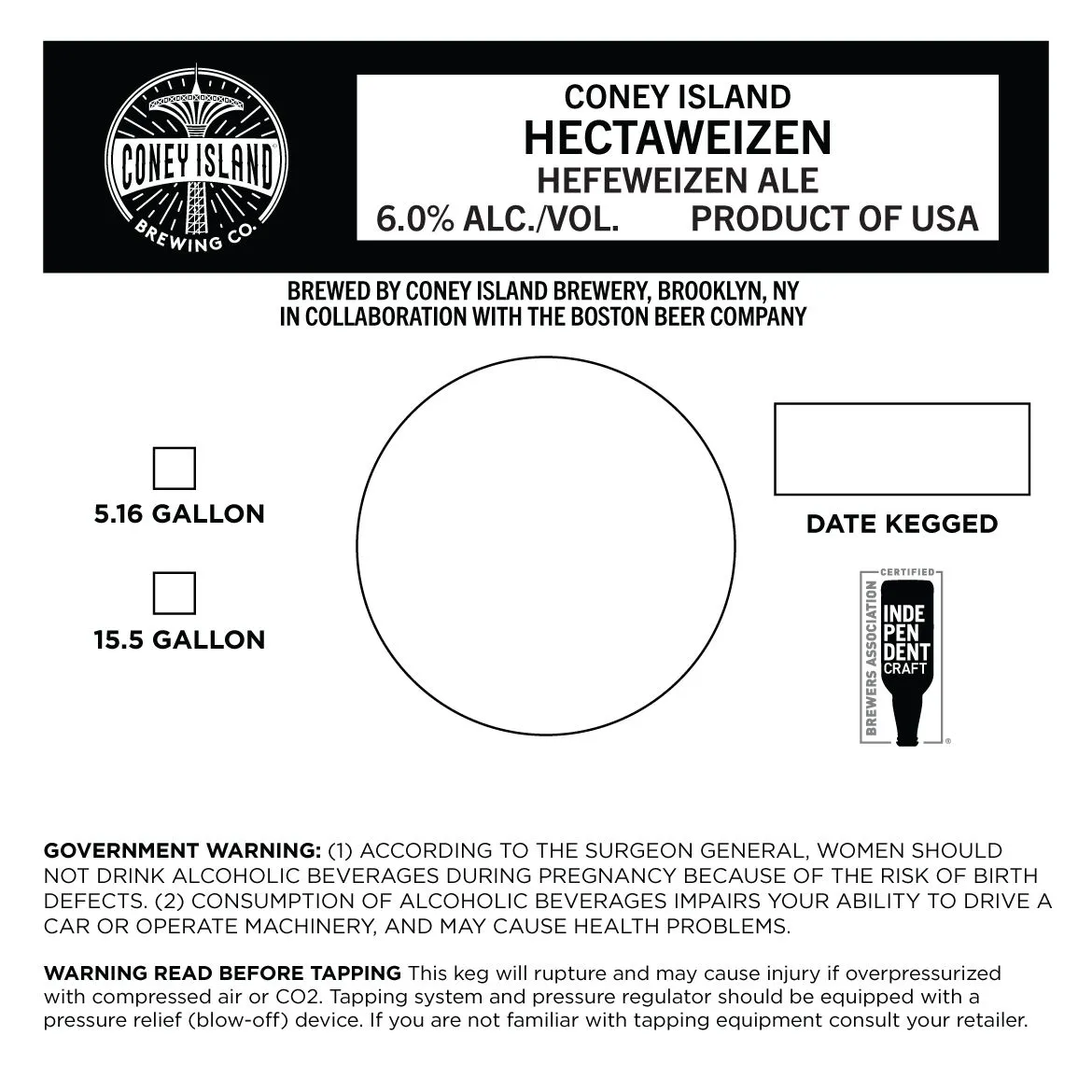 Hectaweizen — full label as filed with TTB